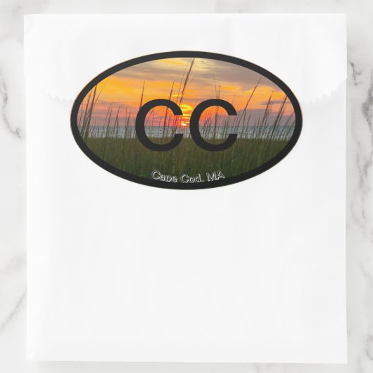 Cape Cod Euro Aufkleber (Tasche)