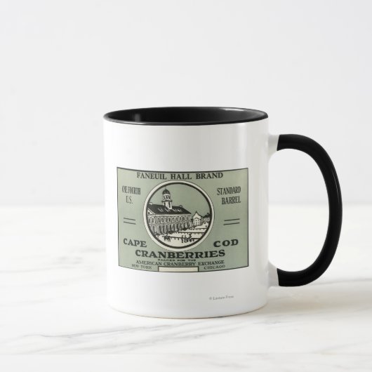 Cape Cod Faneuil Hall Brand Cranberry Label Tasse (Rechts)