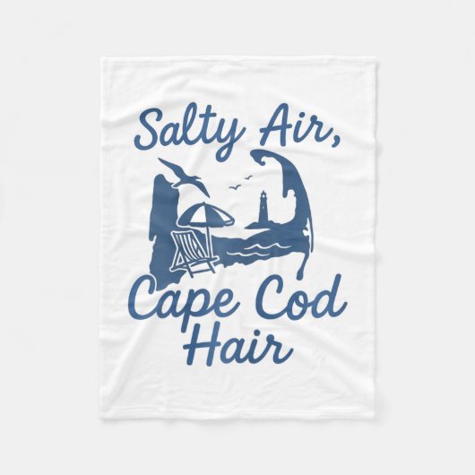 Cape Cod Frisur Fleecedecke (Vorderseite)