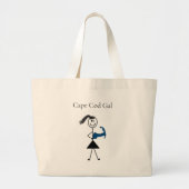 Cape Cod Gal Tote Bag Jumbo Stoffbeutel (Vorne)