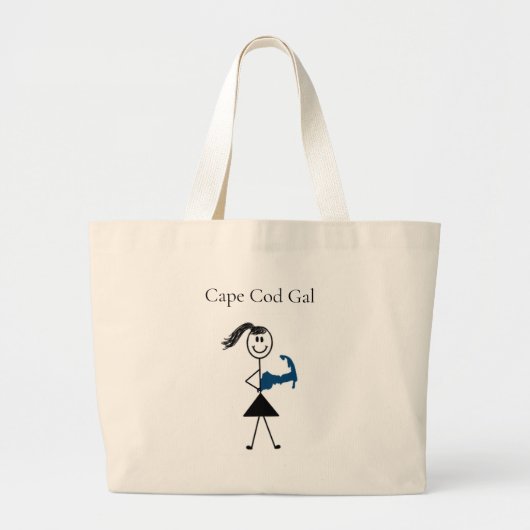 Cape Cod Gal Tote Bag Jumbo Stoffbeutel (Vorne)