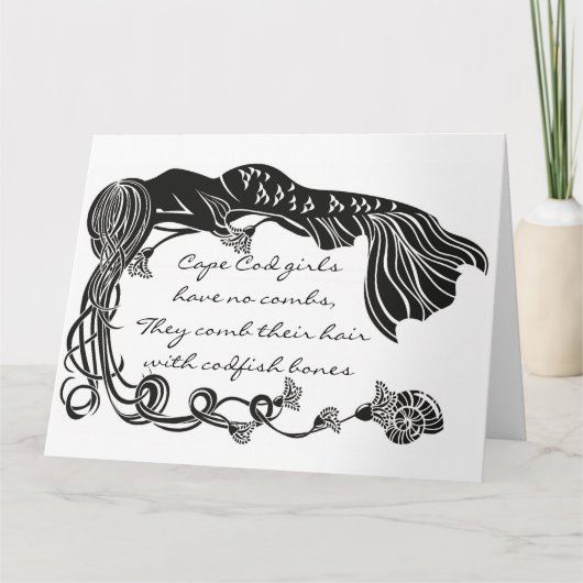 "Cape Cod Girls" Mermaid Grußkarte Karte (Vorderseite)