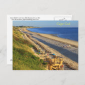 Cape Cod Great Hollow Corn Hill Bay Beach View Postkarte (Vorne/Hinten)