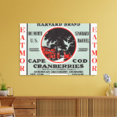 Cape Cod Harvard Eatmor Cranberries Marke Leinwanddruck (Insitu (Wohnzimmer))
