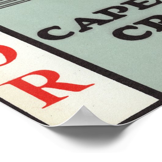 Cape Cod Harvard Eatmor Cranberries Marke Poster (Ecke)