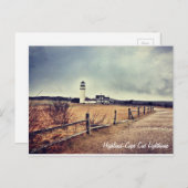 Cape Cod (Highland) Leuchtturm Postkarte (Vorne/Hinten)