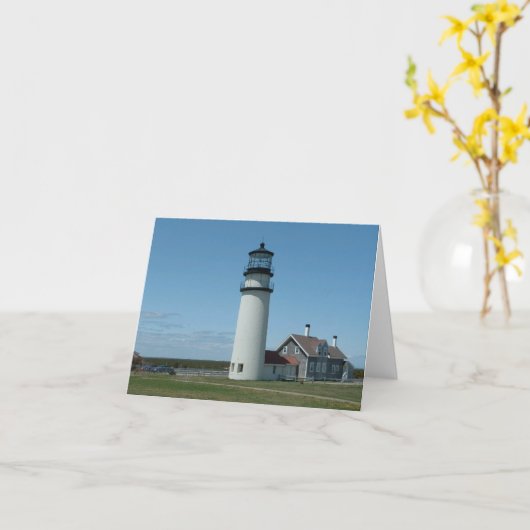 Cape Cod, Highland Lighthouse Karte (Gelbe Blume)
