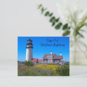 Cape Cod Highland Lighthouse Postkarte (Stehend Vorderseite)