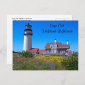 Cape Cod Highland Lighthouse Postkarte (Vorne/Hinten)