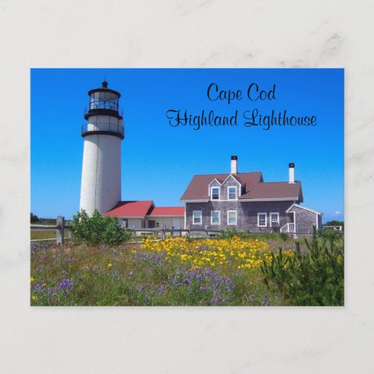 Cape Cod Highland Lighthouse Postkarte (Vorderseite)