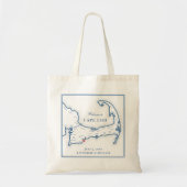 Cape Cod Hochzeits-Willkommens-Tasche Tragetasche (Vorne)