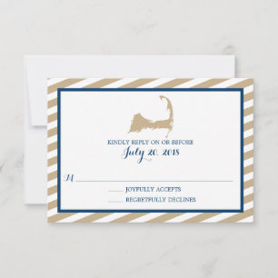 Cape Cod   HochzeitsrSVP RSVP Karte