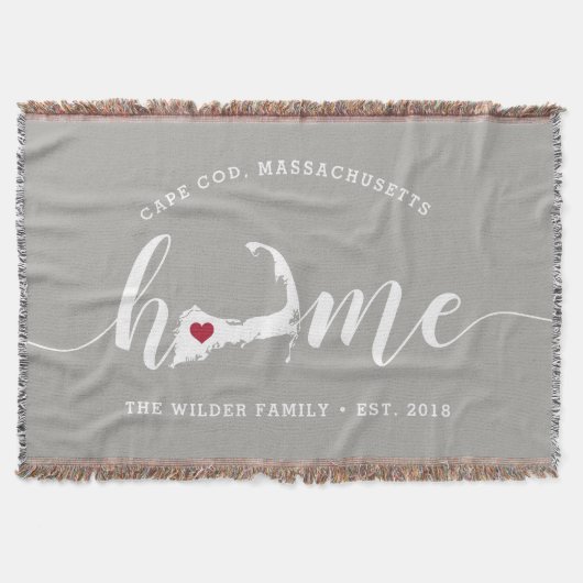 Cape Cod Home Town Personalized Decke (Vorderseite)