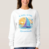 Cape Cod Hübscher Strand Küsten Sweatshirt (Vorderseite)