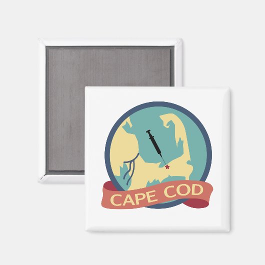 Cape Cod Icon Magnet (Vorderseite/Rückseite)