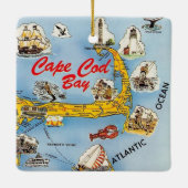 Cape Cod illustriertes Ornament (Rückseite)