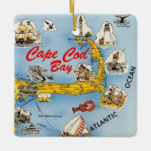 Cape Cod illustriertes Ornament (Vorderseite)
