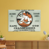 Cape Cod John Alden Brand Cranberry Label Leinwanddruck (Insitu (Wohnzimmer))