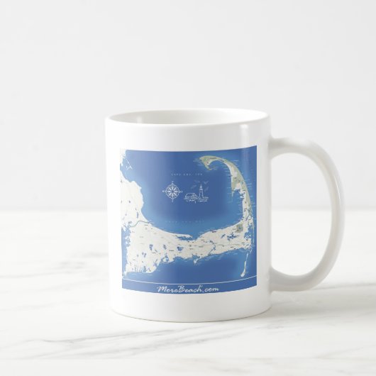 Cape Cod-Karte Kaffeetasse (Rechts)