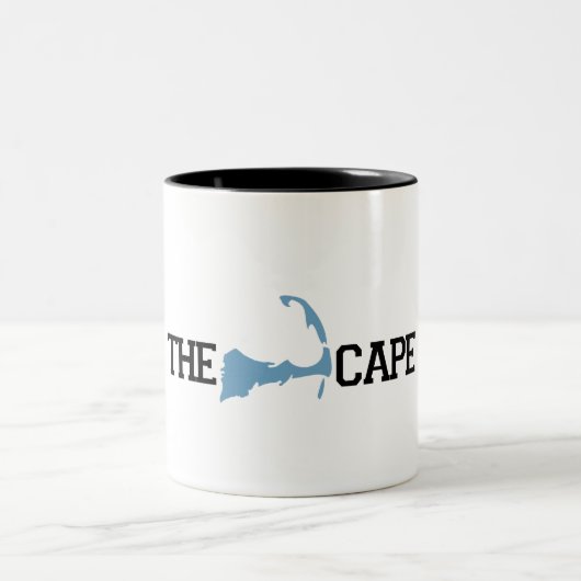 Cape Cod"Karten-" Entwurf Zweifarbige Tasse (Mittel)