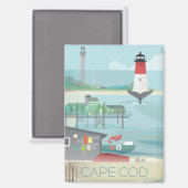 Cape Cod Kühlschrank Magnet (Vorderseite/Rückseite)
