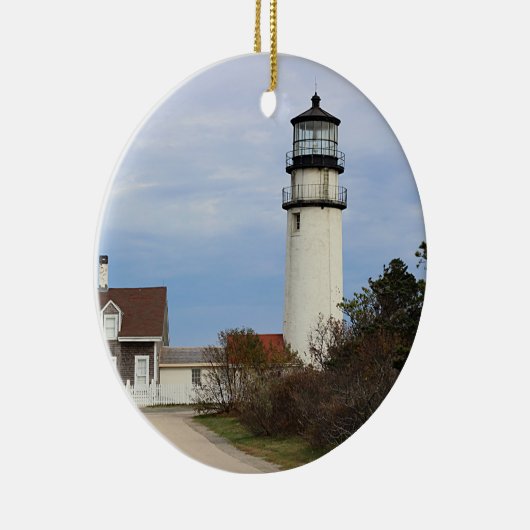 Cape Cod-Leuchtturm Keramik Ornament (Rechts)