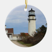 Cape Cod-Leuchtturm Keramik Ornament (Vorne)
