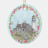 Cape Cod Leuchtturm Keramik Ornament (Links)