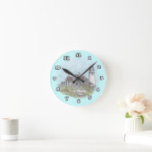Cape Cod Leuchtturm-Uhr Runde Wanduhr (Zuhause)