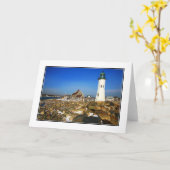 Cape Cod Lighthouse Blank Note Card Karte (Gelbe Blume)