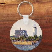 Cape Cod Lighthouse Geschenk Schlüsselanhänger (Vorderseite)