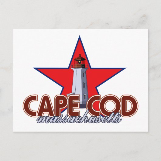 Cape Cod Lighthouse Postkarte (Vorderseite)