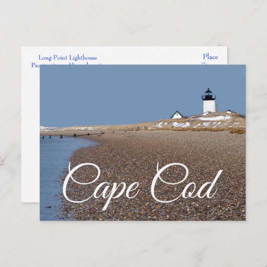 Cape Cod Lighthouse Provincetown MA Postkarte (Vorne/Hinten)
