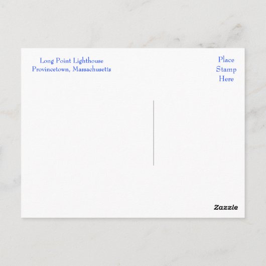 Cape Cod Lighthouse Provincetown MA Postkarte (Rückseite)