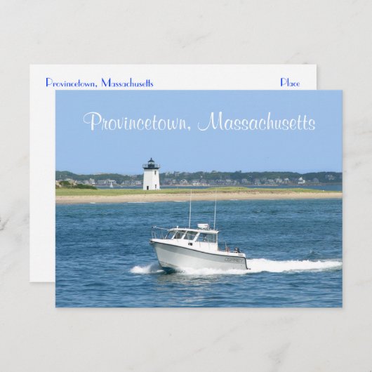 Cape Cod Lighthouse Provincetown MA Postkarte (Vorne/Hinten)