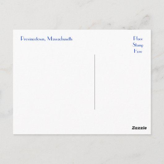 Cape Cod Lighthouse Provincetown MA Postkarte (Rückseite)