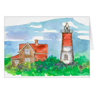 Cape Cod Lighthouse Sketch Blank