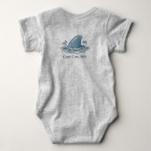 Cape Cod Lil' Sharky Baby Bodysuit Strampler (Rückseite)