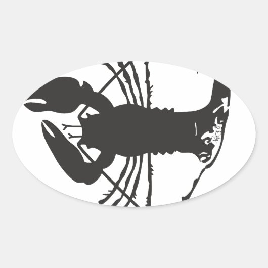 CAPE-COD-LOBSTER OVALER AUFKLEBER (Vorderseite)