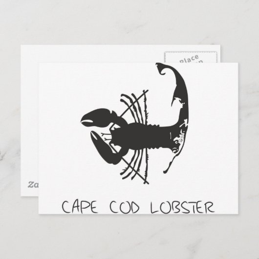 CAPE-COD-LOBSTER POSTKARTE (Vorne/Hinten)