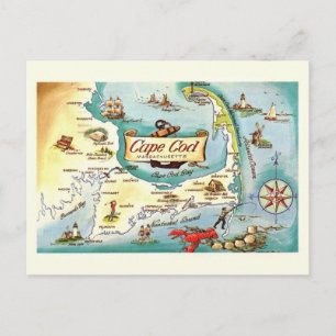 Cape Cod MA Karte 