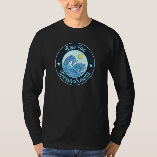 Cape Cod Ma Massachusetts Souvenir Nautical Surfer T-Shirt (Vorderseite)