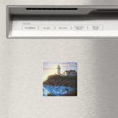 Cape Cod MA Nobska Lighthouse Malerei Magnet (In Situ (Geschirrspüler))