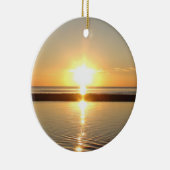 Cape Cod, Ma Sunset am Strand Weihnachten Keramik Ornament (Rechts)