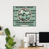 Cape Cod Magnolia Marke Cranberry Label Poster (Heimbüro)