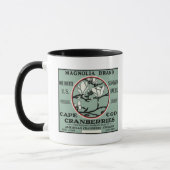 Cape Cod Magnolia Marke Cranberry Label Tasse (Links)