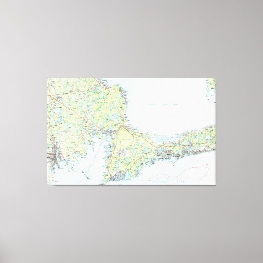 Cape Cod Map (1986) Leinwanddruck (Vorderseite)
