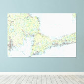 Cape Cod Map (1986) Leinwanddruck (Insitu (Holzboden))