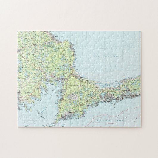 Cape Cod Map (1986) Puzzle (Horizontal)