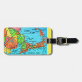Cape Cod Map Gepäckträger Tag Gepäckanhänger (Vorderseite horizontal)